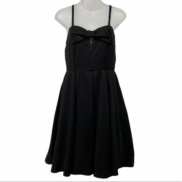 Kling‎ Black Short Party Dress Bow Mesh chest - Picture 1 of 9
